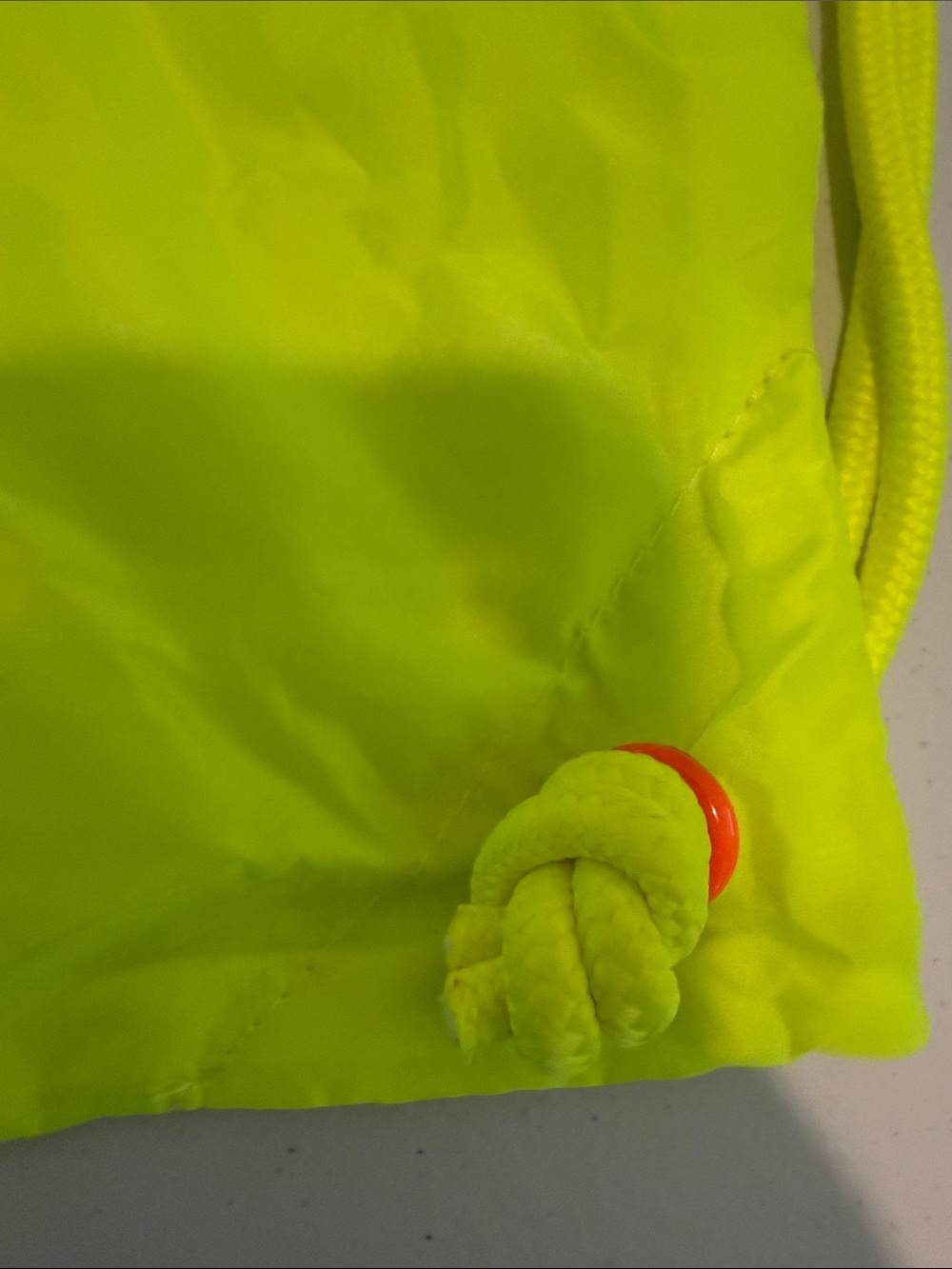 NIKE Racing Neon Yellow Drawstring Backpack - Picture 6 of 7